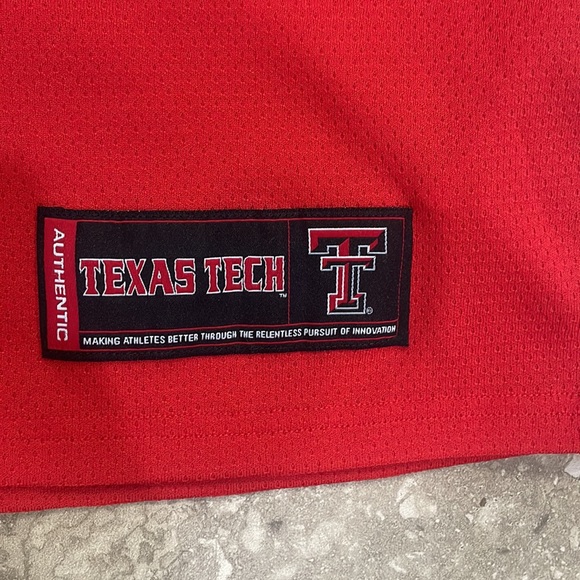 Under Armour Men’s Texas Tech Red Baseball Jersey Sz 2XL - Picture 2 of 12
